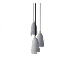 Gone's Lustres Lampe Suspension En Béton Accessoires Cuivrés