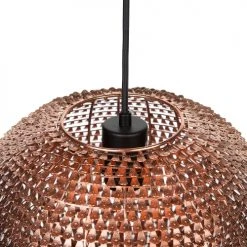 Beliani Suspensions Lampe Suspension En Métal Cuivré -Luminaires Ventes lampe suspension en metal cuivre 10