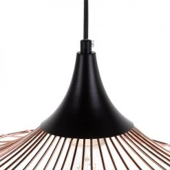 Beliani Suspensions Lampe Suspension En Métal Cuivré -Luminaires Ventes lampe suspension en metal cuivre 5