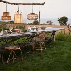 Madam Stoltz Suspensions Lampe Suspension En Rotin -Luminaires Ventes lampe suspension en rotin 2