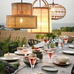 Madam Stoltz Suspensions Lampe Suspension En Rotin -Luminaires Ventes lampe suspension en rotin 3