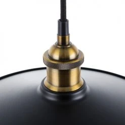 Beliani Suspensions Lampe Suspension Noir Et Doré -Luminaires Ventes lampe suspension noir et dore 3