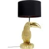 Kare Design Lampes à Poser Lampe Toucan En Polyrésine Dorée Et Abat-jour Noir -Luminaires Ventes lampe toucan en polyresine doree et abat jour noir