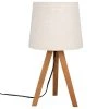 Maisons Du Monde Lampes à Poser Lampe Trépied Marron Et Abat-jour écru -Luminaires Ventes lampe trepied marron et abat jour ecru 1000 10 7 211116 1