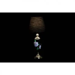 Wadiga Lampes à Poser Lampes En Grès Noir Et Doré Fleurs 28x28x50cm - Lot De 2 -Luminaires Ventes lampes en gres noir et dore fleurs 28x28x50cm lot de 2 3