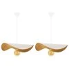 Tosel Suspensions Lot De 2 Suspension Acier Blanc D'ivoire -Luminaires Ventes lot de 2 suspension acier blanc d ivoire