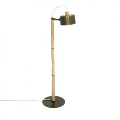 DIZY Design Lampadaires Luminaire à Poser Chêne Et Métal Vernis BRUT