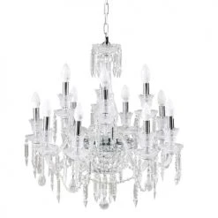 Maisons Du Monde Lustres Lustre à Pampilles En Métal Chromé