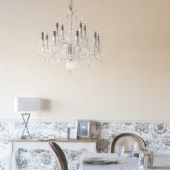 Maisons Du Monde Lustres Lustre à Pampilles En Métal Chromé -Luminaires Ventes lustre a pampilles en metal chrome 1000 5 0 177366 5