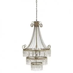 Maisons Du Monde Lustres Lustre à Pampilles En Métal Gris