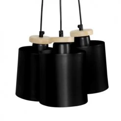 Tosel Lustres Lustre Acier Noir -Luminaires Ventes lustre acier noir 2