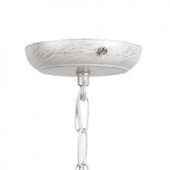 Beliani Lustres Lustre Blanc -Luminaires Ventes lustre blanc 4