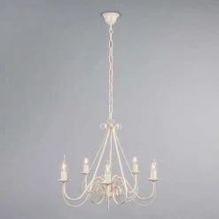 QAZQA Lustres Lustre En Acier Blanc -Luminaires Ventes lustre en acier blanc 2