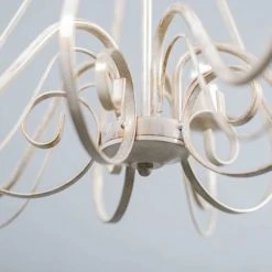 QAZQA Lustres Lustre En Acier Blanc -Luminaires Ventes lustre en acier blanc 4