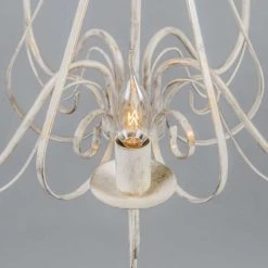 QAZQA Lustres Lustre En Acier Blanc -Luminaires Ventes lustre en acier blanc 5