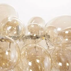 Maisons Du Monde Lustres Lustre En Métal Et Globes En Verre Ambré -Luminaires Ventes lustre en metal et globes en verre ambre 1000 5 9 182500 3