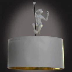 ITEM International Suspensions Lustre Singe Blanc En Résine -Luminaires Ventes lustre singe blanc en resine 1