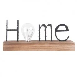 Maisons Du Monde Guirlandes Et Décorations Lumineuses Mot Lumineux En Métal Et Ampoule