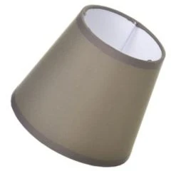 Unimasa Lampes à Poser Petit Abat-jour Gris Clair -Luminaires Ventes petit abat jour marron 13 cm
