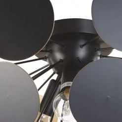 Beliani Suspensions Plafonnier Design Noir Et Doré -Luminaires Ventes plafonnier design noir et dore 2