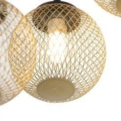 QAZQA Suspensions Plafonnier En Acier Doré -Luminaires Ventes plafonnier en acier dore 3