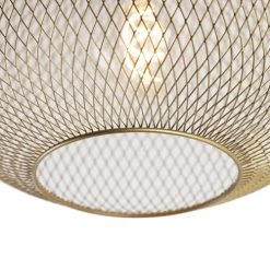 QAZQA Suspensions Plafonnier En Acier Doré/laiton -Luminaires Ventes plafonnier en acier dore laiton 19