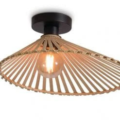 Good & Mojo Suspensions Plafonnier En Bambou Asymétrique D40 -Luminaires Ventes plafonnier en bambou asymetrique d40 5