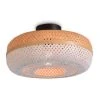 Good & Mojo Suspensions Plafonnier En Bambou Blanc D40 -Luminaires Ventes plafonnier en bambou blanc d40