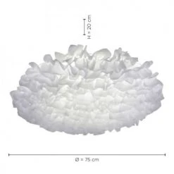 Keria Suspensions Plafonnier En Fabric Blanc -Luminaires Ventes plafonnier en fabric blanc 2