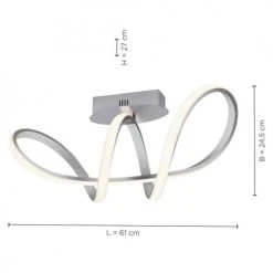 Keria Suspensions Plafonnier En Métal Gris -Luminaires Ventes plafonnier en metal gris 2