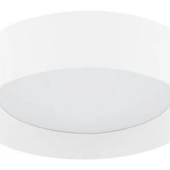 Beliani Suspensions Plafonnier En Métal LED ⌀ 45 Cm Blanc