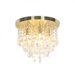 QAZQA Suspensions Plafonnier En Verre Doré/laiton