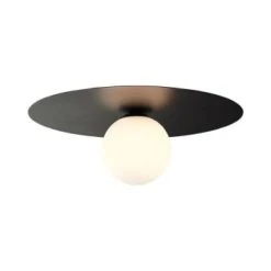 Brilliant Suspensions Plafonnier Ou Applique Murale Métal Or/verre D30cm -Luminaires Ventes plafonnier ou applique murale metal noir verre d30cm