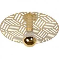 Lampea Suspensions Plafonnier Vintage En Acier Or Mat Ø 40 Cm -Luminaires Ventes plafonnier vintage en acier or mat oe 40 cm 2