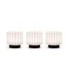 Atelier Pierre Lampes à Poser Set De 3 Lampes Dentelles 9cm Pvc Noir -Luminaires Ventes set de 3 lampes dentelles 9cm pvc noir