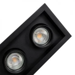 QAZQA Appliques Murales Et Spots Spot à Encastrer En Aluminium Noir -Luminaires Ventes spot a encastrer en aluminium noir 2