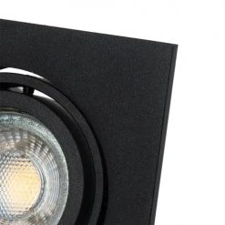 QAZQA Appliques Murales Et Spots Spot à Encastrer En Aluminium Noir -Luminaires Ventes spot a encastrer en aluminium noir 9