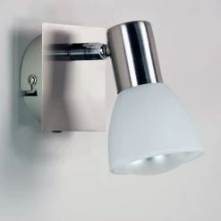 Wofi Appliques Murales Et Spots Spot Mural 1 Lumières En Métal Argente -Luminaires Ventes spot mural 1 lumieres en metal argente 3