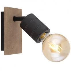 Globo Appliques Murales Et Spots Spot Mural En Bois -Luminaires Ventes spot mural en bois 2