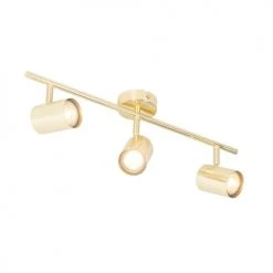 QAZQA Appliques Murales Et Spots Spot Plafond En Acier Doré/laiton