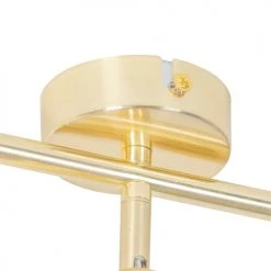 QAZQA Appliques Murales Et Spots Spot Plafond En Acier Doré/laiton -Luminaires Ventes spot plafond en acier dore laiton 4