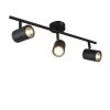 QAZQA Appliques Murales Et Spots Spot Plafond En Acier Noir -Luminaires Ventes spot plafond en acier noir