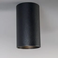 QAZQA Appliques Murales Et Spots Spot Plafond En Acier Noir -Luminaires Ventes spot plafond en acier noir 21