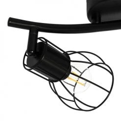 QAZQA Appliques Murales Et Spots Spot Plafond En Acier Noir -Luminaires Ventes spot plafond en acier noir 28