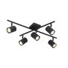 QAZQA Appliques Murales Et Spots Spot Plafond En Acier Noir -Luminaires Ventes spot plafond en acier noir 29
