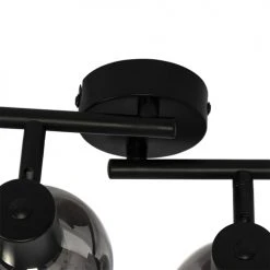 QAZQA Appliques Murales Et Spots Spot Plafond En Verre Noir -Luminaires Ventes spot plafond en verre noir 4