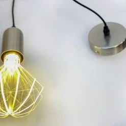 LUMISKY Lampes à Poser Support Suspension Filaire Acier Gris E27 -Luminaires Ventes support suspension filaire acier gris e27 2