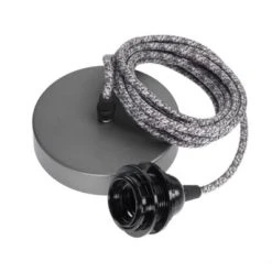 Hoopzi Suspensions Suspension 1 Fil électrique En Tissu Bleu Blanc Rouge 3m -Luminaires Ventes suspension 1 fil electrique en tissu gentleman chevron 3m 8