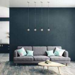 Hoopzi Suspensions Suspension 1 Fil électrique En Tissu Métal 2,5m Douille Noire -Luminaires Ventes suspension 1 fil electrique en tissu metal 2 5m douille noire 2