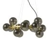 Maisons Du Monde Suspensions Suspension 15 Globes En Verre Teinté Noir Et Métal Doré -Luminaires Ventes suspension 15 globes en verre teinte noir et metal dore 1000 8 16 189354 4